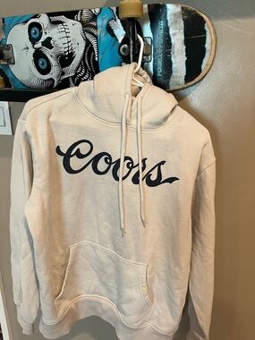 Coors Cream Pullover Hoodie - Men's Cozy Sweatshirt